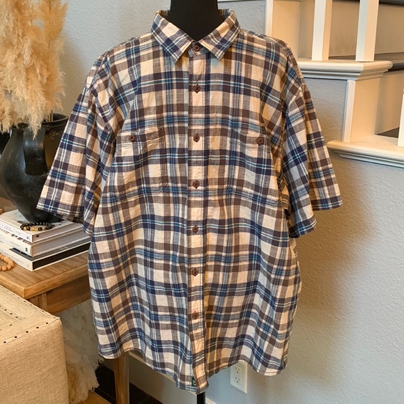 Outdoor Life Other - Outdoor Men Short Sleeve Plaid Shirt